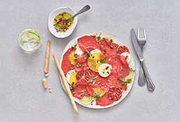 CARPACCIO DE BŒUF AUX AGRUMES